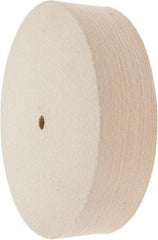 Value Collection - 8" Diam x 2" Thick Unmounted Buffing Wheel - 1 Ply, Polishing Wheel, 1/2" Arbor Hole, Hard Density - Top Tool & Supply