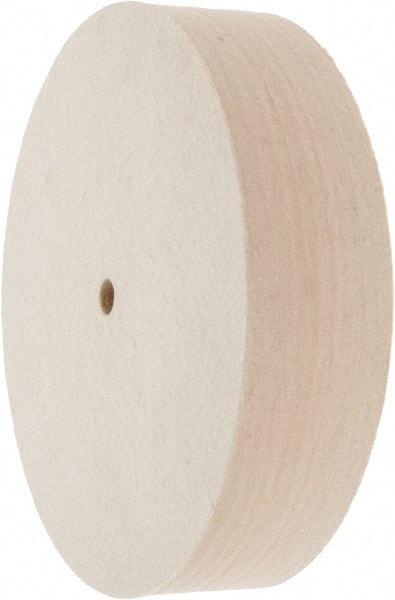 Value Collection - 8" Diam x 2" Thick Unmounted Buffing Wheel - 1 Ply, Polishing Wheel, 1/2" Arbor Hole, Medium Density - Top Tool & Supply