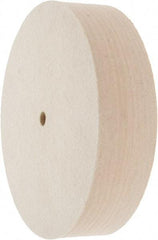 Value Collection - 8" Diam x 2" Thick Unmounted Buffing Wheel - 1 Ply, Polishing Wheel, 1/2" Arbor Hole, Medium Density - Top Tool & Supply