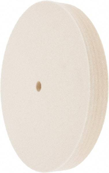 Value Collection - 8" Diam x 1" Thick Unmounted Buffing Wheel - 1 Ply, Polishing Wheel, 1/2" Arbor Hole, Medium Density - Top Tool & Supply