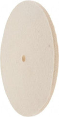 Value Collection - 8" Diam x 1/4" Thick Unmounted Buffing Wheel - 1 Ply, Polishing Wheel, 1/2" Arbor Hole, Hard Density - Top Tool & Supply