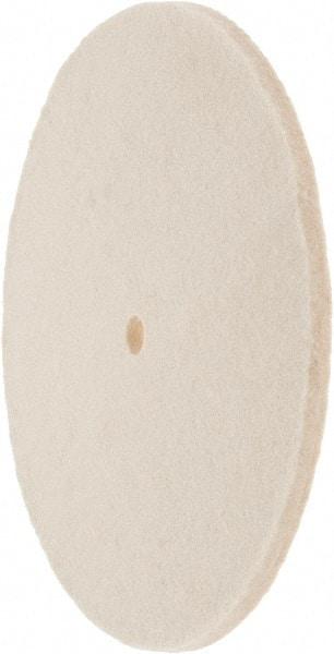 Value Collection - 8" Diam x 1/4" Thick Unmounted Buffing Wheel - 1 Ply, Polishing Wheel, 1/2" Arbor Hole, Soft Density - Top Tool & Supply