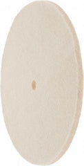 Value Collection - 8" Diam x 1/4" Thick Unmounted Buffing Wheel - 1 Ply, Polishing Wheel, 1/2" Arbor Hole, Soft Density - Top Tool & Supply