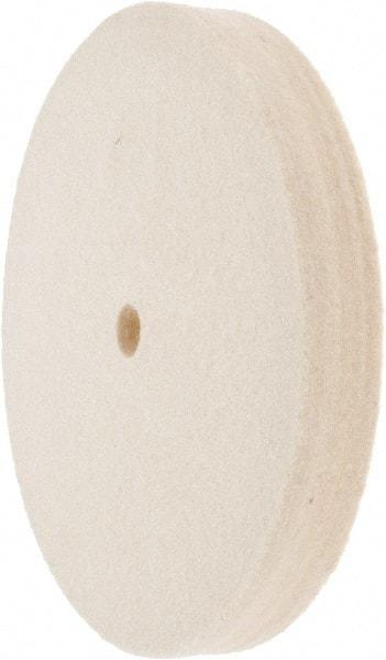 Value Collection - 6" Diam x 3/4" Thick Unmounted Buffing Wheel - 1 Ply, Polishing Wheel, 1/2" Arbor Hole, Medium Density - Top Tool & Supply