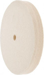 Value Collection - 6" Diam x 3/4" Thick Unmounted Buffing Wheel - 1 Ply, Polishing Wheel, 1/2" Arbor Hole, Medium Density - Top Tool & Supply