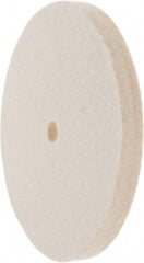 Value Collection - 6" Diam x 1/2" Thick Unmounted Buffing Wheel - 1 Ply, Polishing Wheel, 1/2" Arbor Hole, Soft Density - Top Tool & Supply