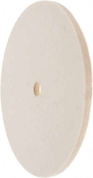 Value Collection - 6" Diam x 1/4" Thick Unmounted Buffing Wheel - 1 Ply, Polishing Wheel, 1/2" Arbor Hole, Medium Density - Top Tool & Supply