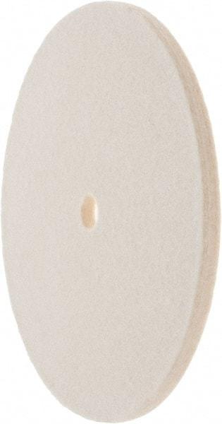 Value Collection - 6" Diam x 1/4" Thick Unmounted Buffing Wheel - 1 Ply, Polishing Wheel, 1/2" Arbor Hole, Soft Density - Top Tool & Supply