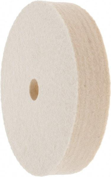 Value Collection - 4" Diam x 3/4" Thick Unmounted Buffing Wheel - 1 Ply, Polishing Wheel, 1/2" Arbor Hole, Medium Density - Top Tool & Supply