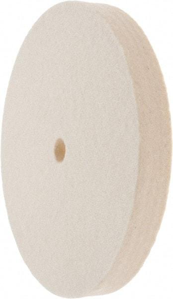 Value Collection - 6" Diam x 3/4" Thick Unmounted Buffing Wheel - 1 Ply, Polishing Wheel, 1/2" Arbor Hole, Soft Density - Top Tool & Supply