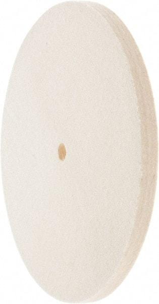 Value Collection - 8" Diam x 1/2" Thick Unmounted Buffing Wheel - 1 Ply, Polishing Wheel, 1/2" Arbor Hole, Medium Density - Top Tool & Supply