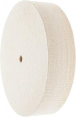 Value Collection - 8" Diam x 2" Thick Unmounted Buffing Wheel - 1 Ply, Polishing Wheel, 1/2" Arbor Hole, Soft Density - Top Tool & Supply