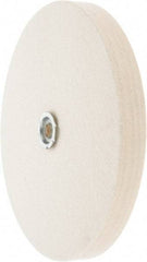 Value Collection - 10" Diam x 1" Thick Unmounted Buffing Wheel - 1 Ply, Polishing Wheel, 1" Arbor Hole, Medium Density - Top Tool & Supply