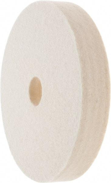 Value Collection - 6" Diam x 1" Thick Unmounted Buffing Wheel - 1 Ply, Polishing Wheel, 1" Arbor Hole, Soft Density - Top Tool & Supply