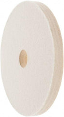 Value Collection - 6" Diam x 1/2" Thick Unmounted Buffing Wheel - 1 Ply, Polishing Wheel, 1" Arbor Hole, Medium Density - Top Tool & Supply