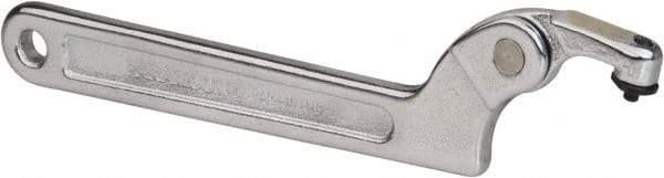 Paramount - 3/4" to 2" Capacity, Adjustable Pin Spanner Wrench - 6-3/8" OAL, 1/8" Hook Pin Height - Top Tool & Supply