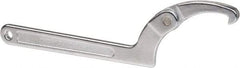 Paramount - 4-1/2" to 6-1/4" Capacity, Adjustable Pin Spanner Wrench - 12-1/8" OAL, 1/4" Hook Pin Height - Top Tool & Supply