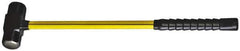 NUPLA - 6 Lb Head, 16" Long Sledge Hammer - Steel Head, 1-3/4" Face Diam, 5-7/8" Long Head, Fiberglass Handle - Top Tool & Supply