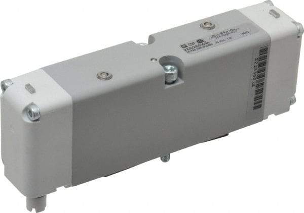 Parker - Double Solenoid 3 Position, Aluminum Solenoid Valve - All Ports Blocked, 145 Max PSI, Buna-N Seal - Top Tool & Supply