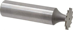 Whitney Tool Co. - 5/8" Diam x 1/32" Face Width, Cobalt, 12 Teeth, Shank Connection Woodruff Keyseat Cutter - Uncoated, 2-1/32" OAL x 1/2" Shank, Straight Teeth - Top Tool & Supply