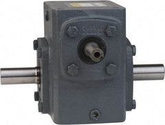 Boston Gear - 3-3/4 Centerline Distance, 60:1, 29 RPM Output, 2.24 Input Horsepower, 3,277 Lbs. Max Torque, Speed Reducer - Part No. 738-60-H, 1" Shaft Diam, Double Shaft Left & Right, 7.63" High - Top Tool & Supply