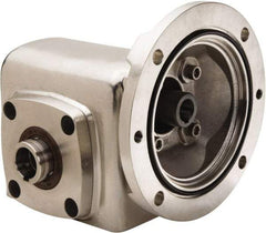 Boston Gear - 1-3/4 Centerline Distance, 40:1, 44 RPM Output, 0.57 Input Horsepower, 609 Lbs. Max Torque, Speed Reducer - Part No. SSHF71840KB5HSP16, 1" Shaft Diam, Hollow Shaft, 5/8" Bore, 3.81" High, 56C NEMA - Top Tool & Supply