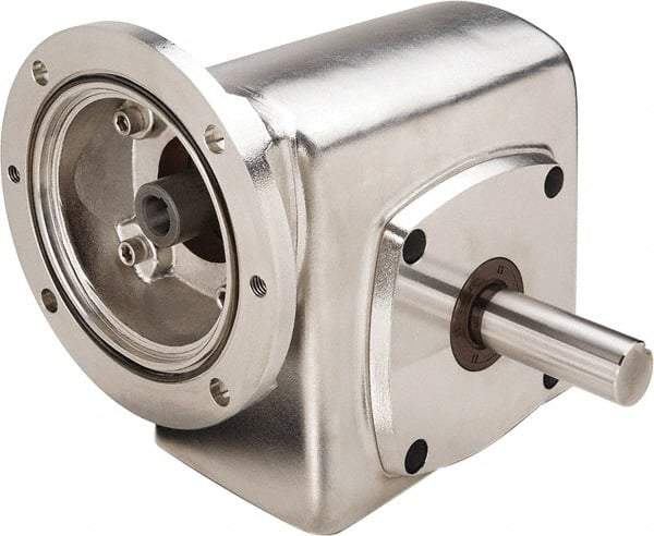 Boston Gear - 2.06 Centerline Distance, 30:1, 58 RPM Output, 0.99 Input Horsepower, 871 Lbs. Max Torque, Speed Reducer - Part No. SSF72130KB5JS, Single Shaft Right, 5/8" Bore, 4.34" High, 56C NEMA - Top Tool & Supply