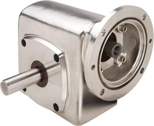 Boston Gear - 1-3/4 Centerline Distance, 20:1, 88 RPM Output, 0.97 Input Horsepower, 590 Lbs. Max Torque, Speed Reducer - Part No. SSF71820KB5GS, Single Shaft Left, 5/8" Bore, 3.81" High, 56C NEMA - Top Tool & Supply