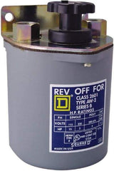 Square D - 250 VDC, 600 VAC Input Volt, Reversing, Drum Switch - CSA, RoHS Compliant, UL Listed - Top Tool & Supply