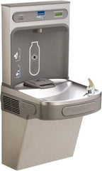 ELKAY - 8 GPH Cooling Capacity Barrier Free Wall Mounted Water Cooler & Fountain - Bottle Filling, 20 to 105 psi, 0.20 hp, Vinyl Clad Steel - Top Tool & Supply