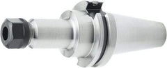 Parlec - 2-1/2" Projection, CAT40 Dual Contact Taper, ER16 Collet Chuck - Through Coolant - Exact Industrial Supply