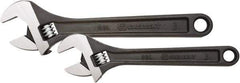 Crescent - 2 Piece, 8" to 10", Adjustable Wrench Set - Inch Measurement Standard, Black Oxide Finish - Top Tool & Supply