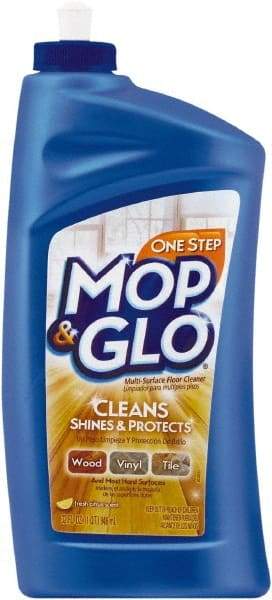 Mop&Glo - 1 Qt Bottle Cleaner - Use on Ceramic Tile, Laminate Surfaces, Linoleum, Quarry Tile, Cement, Concrete, Vinyl Tile, Terra Cotta, Terrazzo, Vinyl Composite Tile (VCT) - Top Tool & Supply