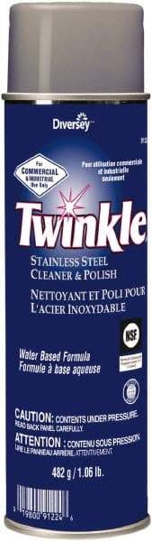 Twinkle - 17 Fluid Ounce Liquid Stainless Steel Cleaner and Polish - Unscented, Aerosol - Top Tool & Supply