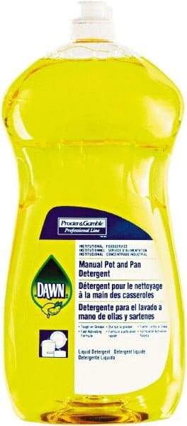 Dawn - 38 oz Bottle Manual Dishwashing Liquid - Lemon Scented - Top Tool & Supply