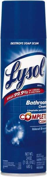 Lysol - 24 oz Aerosol Can Liquid Bathroom Cleaner - Island Breeze Scent, Disinfectant, General Purpose Cleaner - Top Tool & Supply