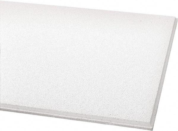 Armstrong World - 24" Long x 24" Wide, Wet-Formed Mineral Fiber Acoustic Ceiling Tile - ASTM E1264 Specification, White - Top Tool & Supply