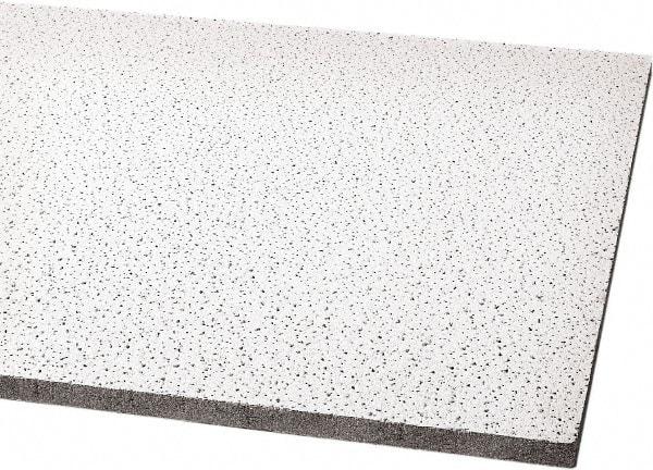 Armstrong World - 48" Long x 24" Wide, Wet-Formed Mineral Fiber Acoustic Ceiling Tile - ASTM E1264 Specification, White - Top Tool & Supply