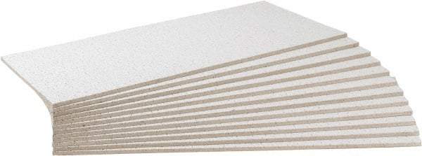 Armstrong World - 24" Long x 24" Wide, Wet-Formed Mineral Fiber Acoustic Ceiling Tile - ASTM E1264 Specification, White - Top Tool & Supply