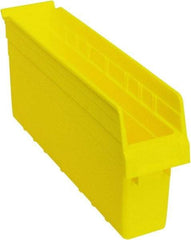 Quantum Storage - 17-7/8" Deep, Yellow Polypropylene Hopper Shelf Bin - 8" High x 4-3/8" Wide x 17-7/8" Long - Top Tool & Supply