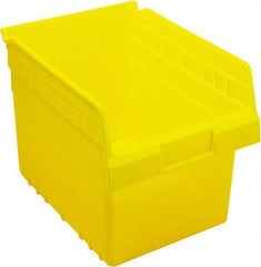 Quantum Storage - 11-5/8" Deep, Yellow Polypropylene Hopper Shelf Bin - 8" High x 8-3/8" Wide x 11-5/8" Long - Top Tool & Supply