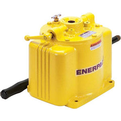 Enerpac - Manual Hydraulic Pumps Number of Stages: 1.000 Oil Volume Per Stroke (Cu. In.): 0.29 - Top Tool & Supply