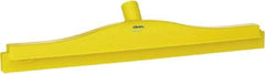 Vikan - 20" Rubber Blade Floor Squeegee - Double Edge, Yellow, Plastic Holder - Top Tool & Supply