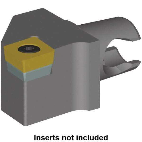 Kennametal - Right Hand Cut, Size KM20, CC.. Insert Compatiblity, Modular Turning & Profiling Cutting Unit Head - 12.5mm Ctr to Cutting Edge, 25mm Head Length, Series KM Mini - Top Tool & Supply