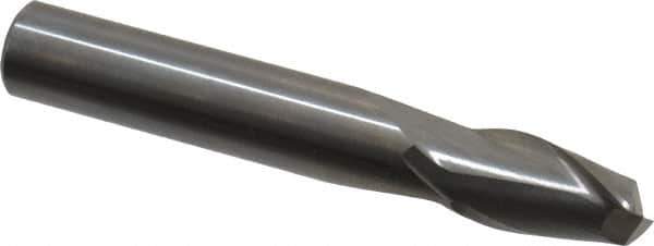 Onsrud - 3/8" Cutting Diam x 5/8" Length of Cut, 2 Flute, Upcut Spiral Router Bit - Uncoated, Right Hand Cut, Solid Carbide, 2-1/2" OAL x 3/8" Shank Diam, Bottom-Surfacing, 30° Helix Angle - Top Tool & Supply