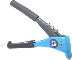 RivetKing - Right Angle Head Hand Riveter - 1/8 to 3/16" Rivet Capacity, 10-1/2" OAL - Top Tool & Supply