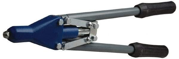 RivetKing - Straight Head Hand Riveter - 1/8 to 3/16" Rivet Capacity, 17-1/2" OAL - Top Tool & Supply