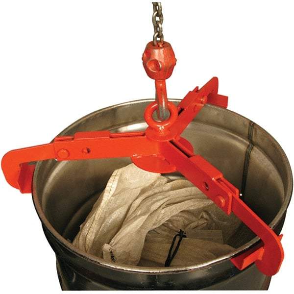 Wesco Industrial Products - 1,000 Lb Load Capacity, 30 & 55 Gal Drum Lifter - 29-1/2" Wide x 5-1/2" High, Steel Wheels - Top Tool & Supply