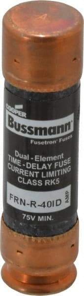 Cooper Bussmann - 125 VDC, 250 VAC, 40 Amp, Time Delay General Purpose Fuse - Fuse Holder Mount, 76.2mm OAL, 20 at DC, 200 (RMS) kA Rating, 20.6mm Diam - Top Tool & Supply