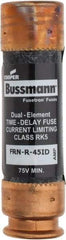 Cooper Bussmann - 125 VDC, 250 VAC, 45 Amp, Time Delay General Purpose Fuse - Fuse Holder Mount, 76.2mm OAL, 20 at DC, 200 (RMS) kA Rating, 20.6mm Diam - Top Tool & Supply